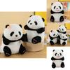 Adorable Panda Stuffed Animal Short Plush High-quality Pp Cotton Filling 35cm Height