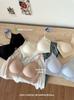 [Ou Ruo Fine Flash Shoulder Strap] Summer Thin Underwear Women's Small Breasts Gathering Traceless Steel Rim Bra Cool Vest