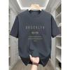 Men's Summer 100% Cotton Fashion Cross Graphic Printed Loose Large Casual Round Neck Short Sleeve T-shirt