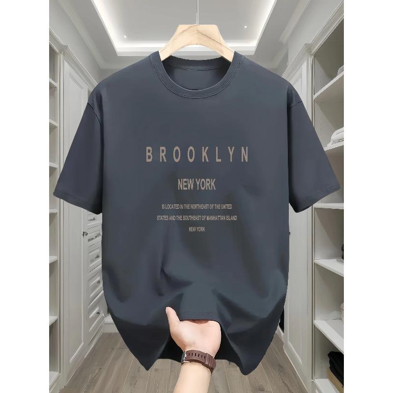 Men's Summer 100% Cotton Fashion Cross Graphic Printed Loose Large Casual Round Neck Short Sleeve T-shirt