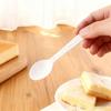 113mm Disposable Foldable Spoon - Individually Packaged, Thickened PP Plastic, Portable Storage.