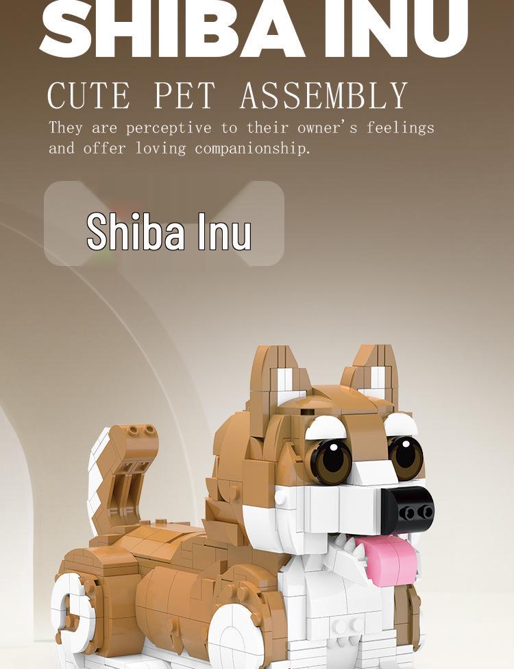 BeleDi Adorable Pet Building Blocks: Husky, Cat, Dog Educational Toy & Gift