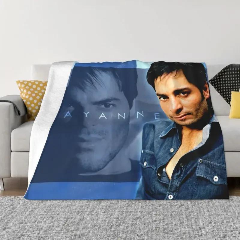 Chayanne Puerto Rican Latin Pop Singer Ultra-Soft Fleece Throw Blanket Warm Flannel Blankets for Bed Car Couch Bedspreads