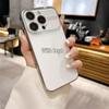 iPhone17 Pro Max Frosted Electroplated Case with Full Lens Protection