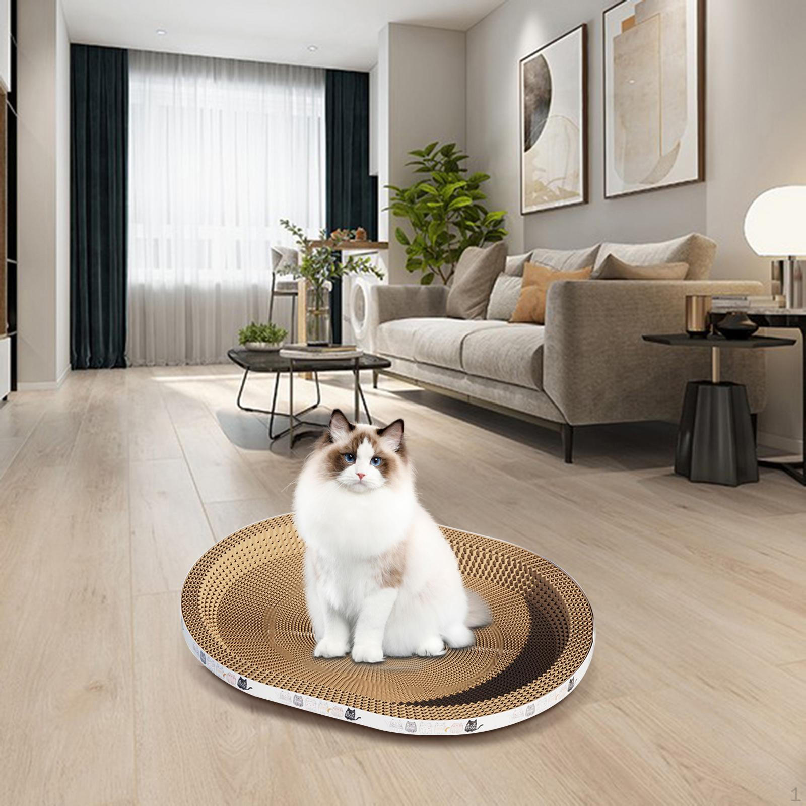 

Когтеточка для кошек, картонная когтеточка, миска для кошек, живущих в помещении Round S