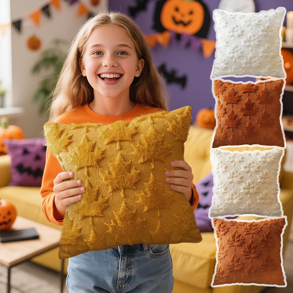 Pumpkin Embroidery Pillowcase, Three-dimensional Pillowcase Cushion Cover, Halloween Festival Decoration Sofa Pillowcase.