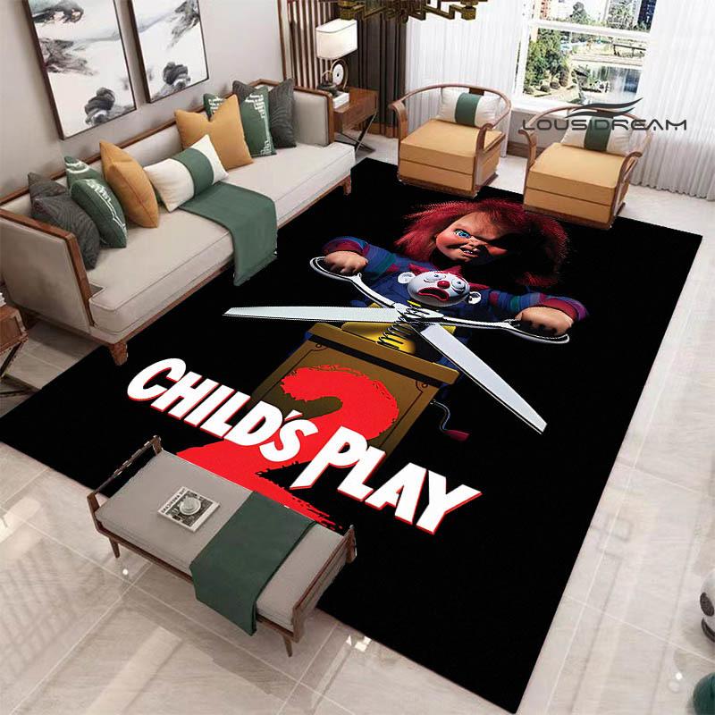 3D Cult of Chucky Printed Carpet Non-slip Carpet Outdoor Carpets Area Rug Home Decor Yoga Mat Rug for Bedroom Birthday Gift