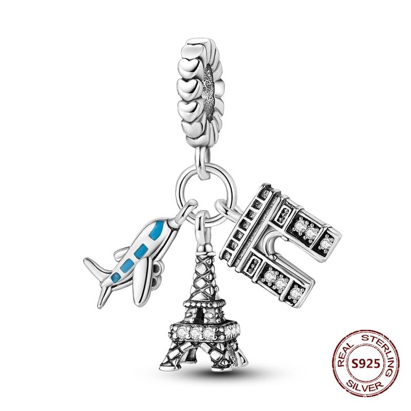 copper Travel Suitcase Motorcycle Car Bicycle Charm Bead Charms Pendents Compatible With Authentic Bracelets Fine Do It Yourself Birthday Jewellery Gi