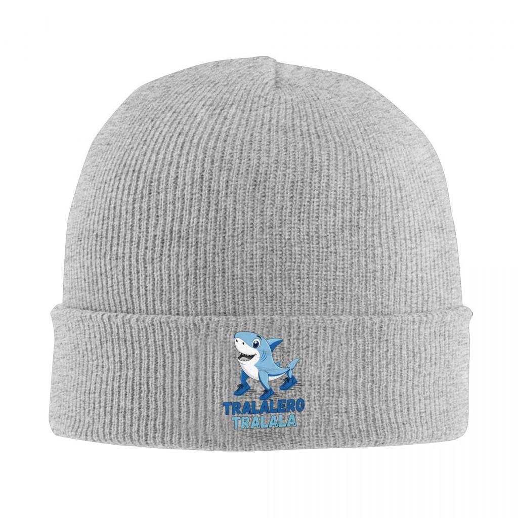 Tralalero Tralala Shark Italian Brainrot Warm Knitted Cap Winter Knit Bonnet Hat Skullies Beanies Hip Hop Caps for Unisex