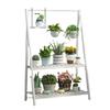 Solid Wood Balcony Flower Stand