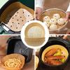 TVETE Steamer Tart Mold Steaming Perforated 16cm Inner for Chinese Disposable Steamer Air Fryer Parchment Heat Cooking Sheet, Paper, [50 Sheets],