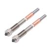 QIDI C 0.8mm Bimetal Nozzle, Ceramic Throat Hardened Steel High Temp Printing Nozzle Replacement for QIDI C with 370C and 3D Printer, Copper