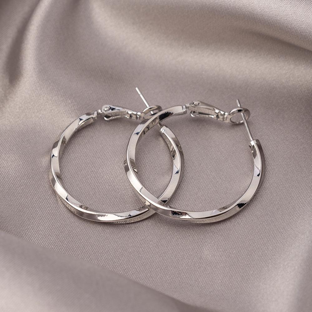 2025 Women's Möbius Hoop Earrings: Light Luxury & Nordic Retro Style