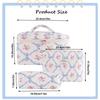 Cotton Quilted Floral Makeup Bag Set for Women and Cute Makeup Bag with Brush Large Toiletry Pouch Gift for Toiletry Accessories and Travel Essentials