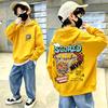 Kids Hoodie Sweatshirt Autumn Winter Street Basketball Hoop MVP Graphic Print Casual Loose Long Sleeve Top