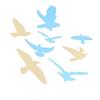 Bird Shape Mirror Wall Sticker   Wall Decals for Living Room Bedroom Decoration