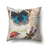 Polyester Pillowcase Butterfly Pattern Pillowcase Car Decoration Home Print Pillowcase Bedside Cushion Cover