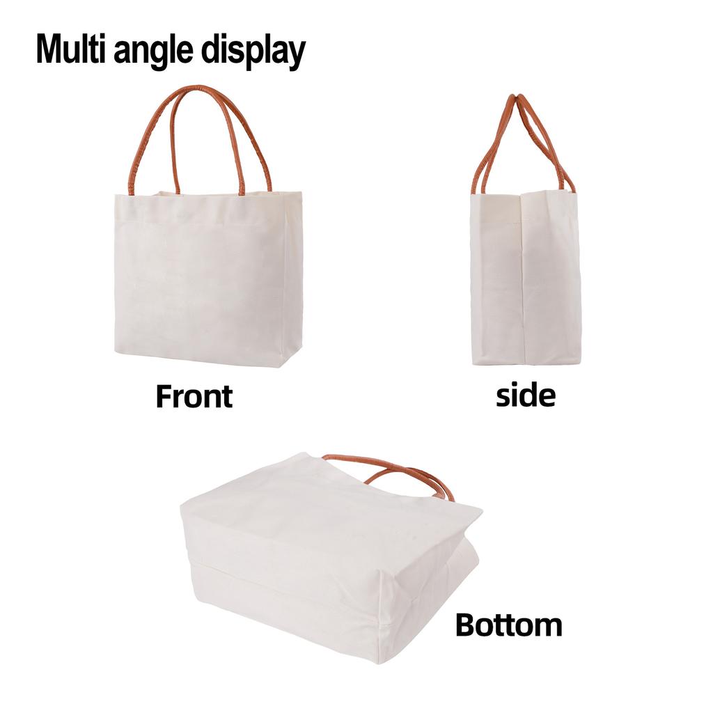 Korean Canvas Bag Women'S Shoulder Messenger Bag Fashionable Large-Capacity Class Tutoring Bag Simple Versatile Tote Bag