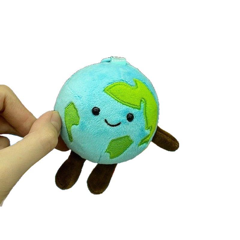 Liu Yuning Style Earth Plush Toy Backpack Keychain & Desktop Ornament Gift for Girls