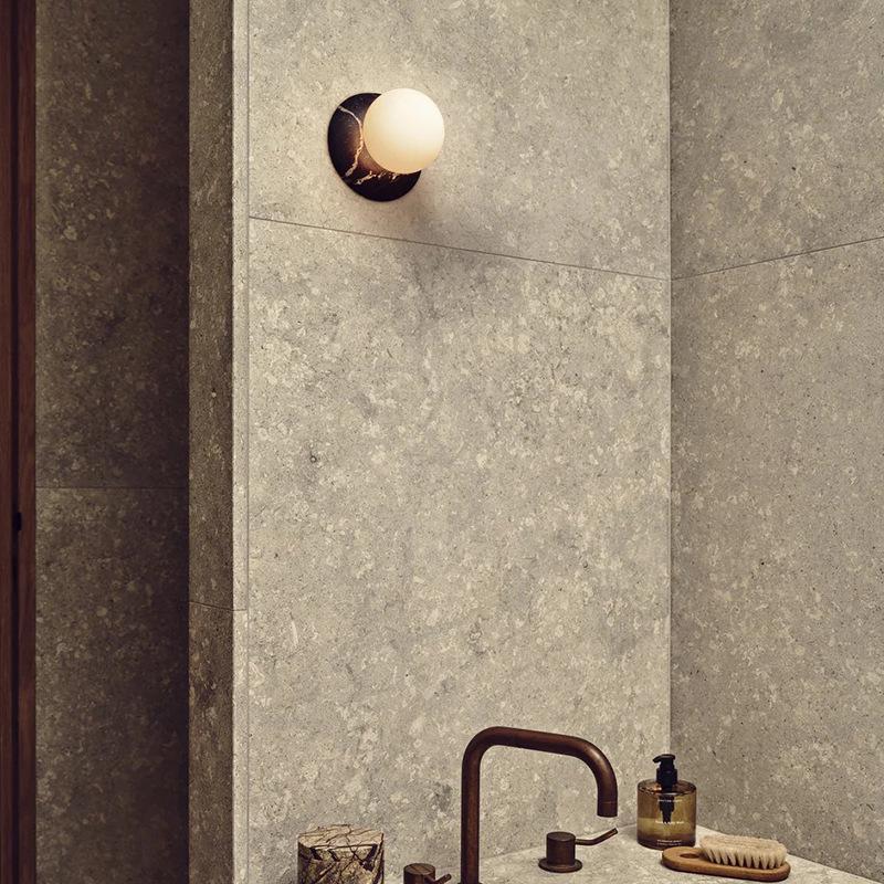 Elegant Mid-Century French Marble Pendant Lamp for Hallway, Living Room, Study, Bedroom, and Bedside