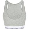 Calvin Klein Letter Jacquard Comfortable Unlined Bra Women underwear Gray QF7214-050
