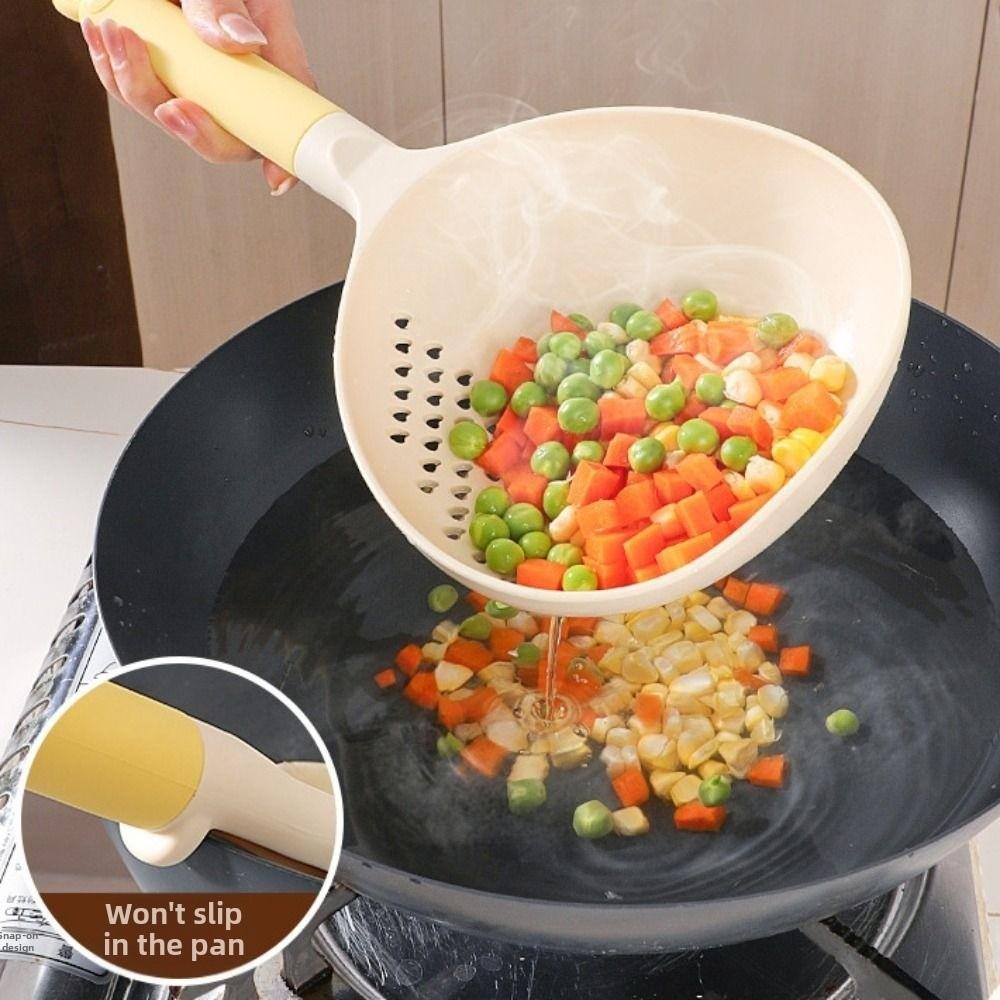High Heat Resistant Vegetable Strainer Big Size Kitchen Ladle Strainer  Restaurant