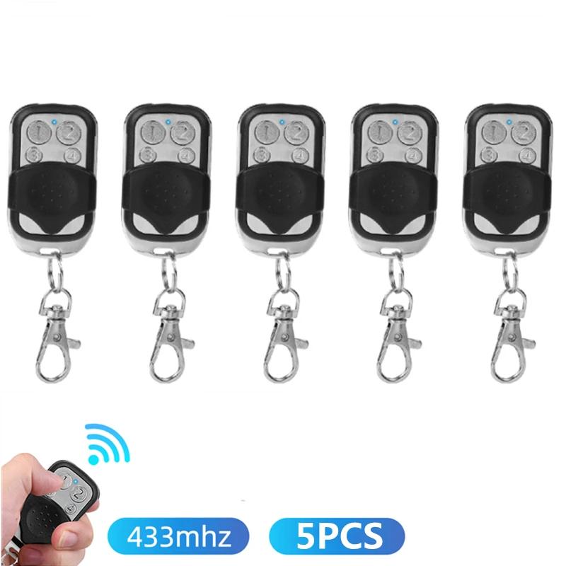 5/10Pcs 433MHz Wireless Remote Control Transmitter Universal Remote Control Wireless Copy Code 4 Channels for Gate/Garage/Door