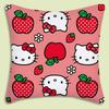 Cartoon Cute Hello Kitty Pillow Covers Cartoon Sofa Decorative Home Double-Sided Printing Short Plush Cute Cushion Cover