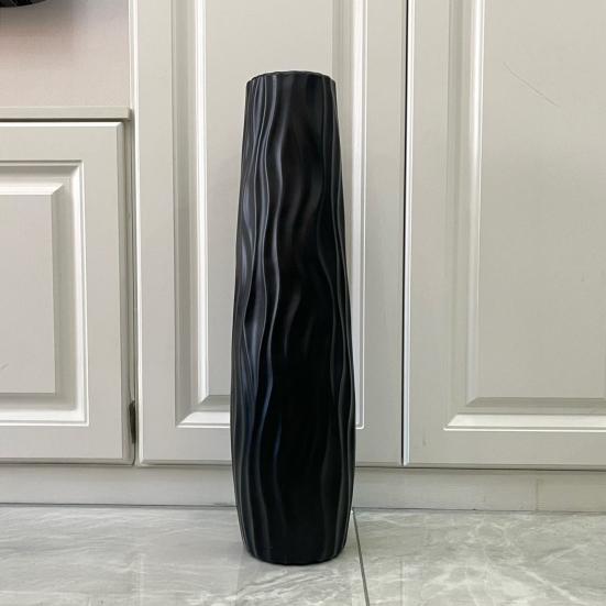 Large Floor Vase Tall Decorative Vase Textured Shatterproof Floor Standing Vase for Home Living Room Study Decor