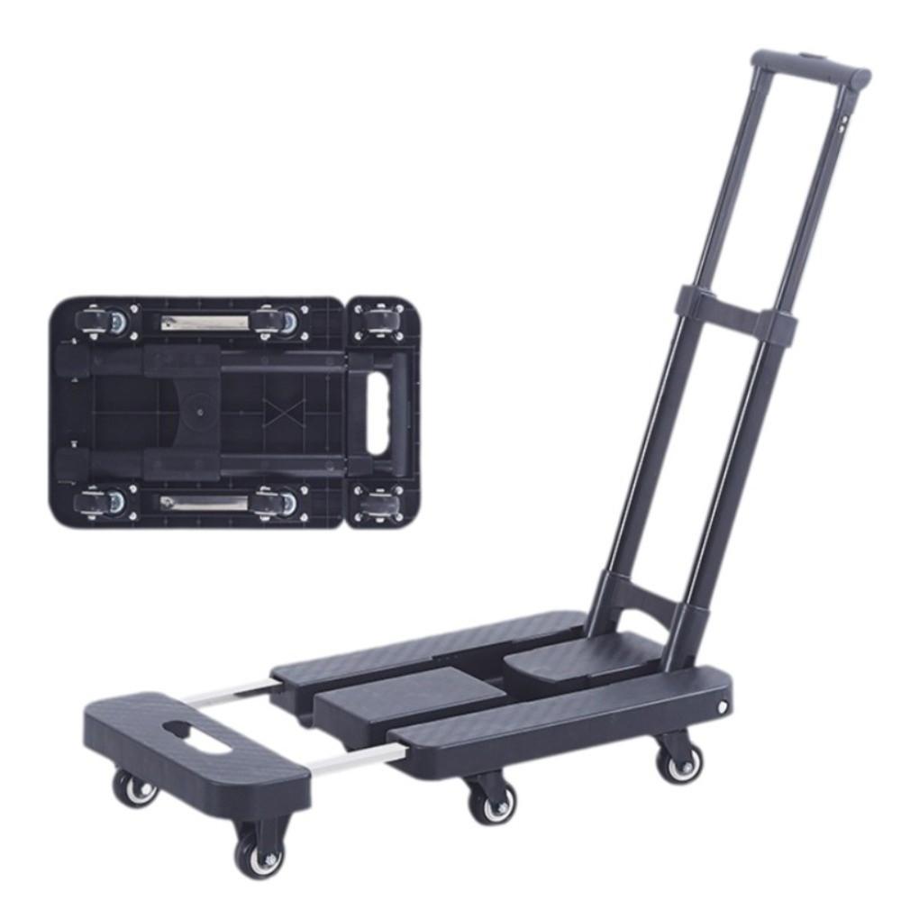 Strong Load-Bearing Foldable Hand Truck Labor-Saving Flatbed Cart Portable Trolley Cart Garden
