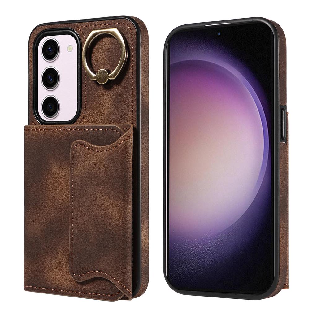 For Samsung Galaxy S23 Series.for Samsung Galaxy S23, S23+, S23 Ultra, S23 FE Ring Bracket Card Holder Slots Cover Phone Case