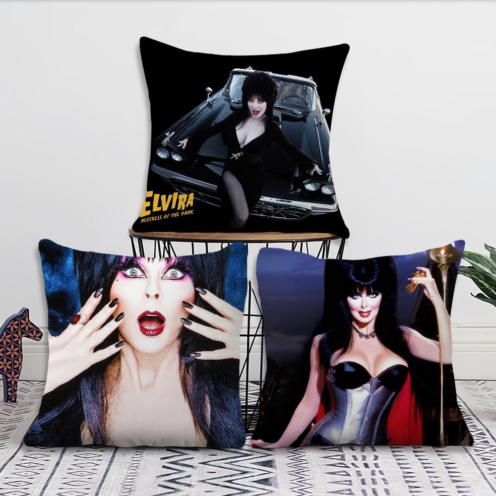 E-Elvira M-Mistress Of The D-Dark Cushion Cover Living Room Accent Couch Back Support Square Lounge Restful Nap Companion