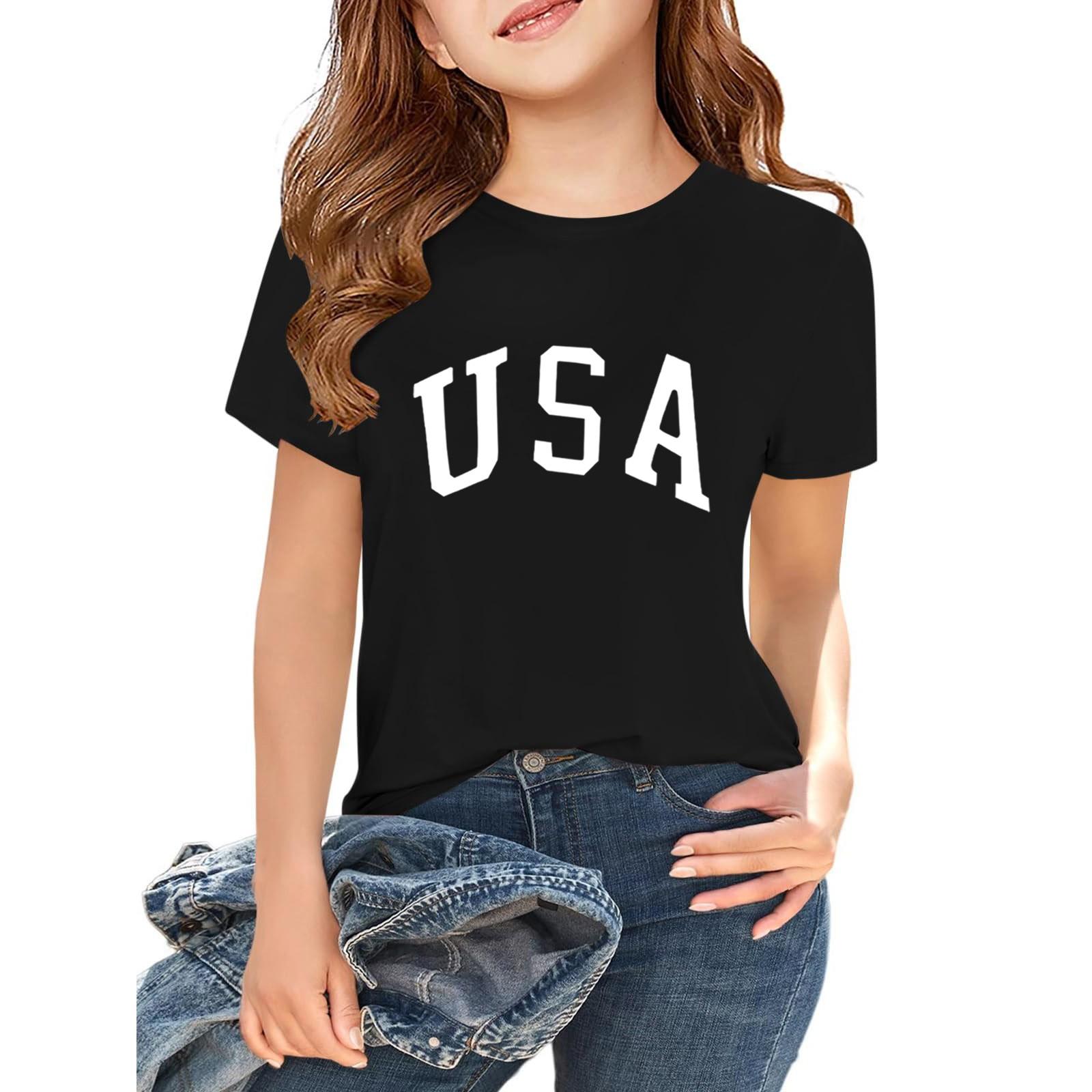 

Летний детский топ для мальчиков и девочек с принтом, футболка с короткими рукавами, базовый 150 чёрный