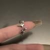 Vintage Zircon Irregular Cross Star Couple Ring For Women Men Punk Gothic Opening Adjustable Finger Rings Jewelry Gift