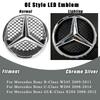 For Mercedes Benz W204 W245 X204 Class Front Grille Star Emblem Illuminated Logo Glossy Black and Chrome Silver Newest 3D Style BF1