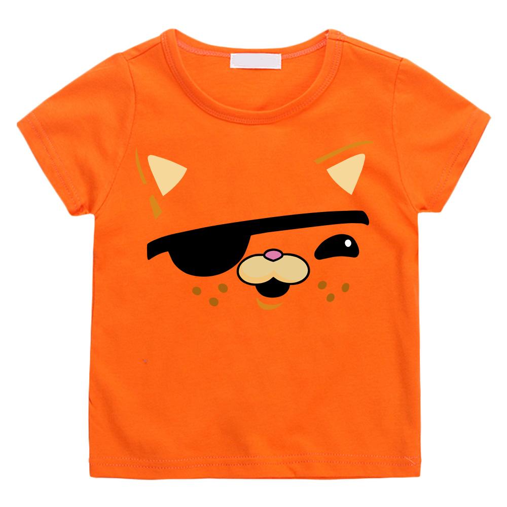 The Octonauts Kawaii Cartoon Print Streetwear Penguin Print T-shirts Cartoon Manga Cotton Short Sleeve Boys/Girls T Shirt Teens