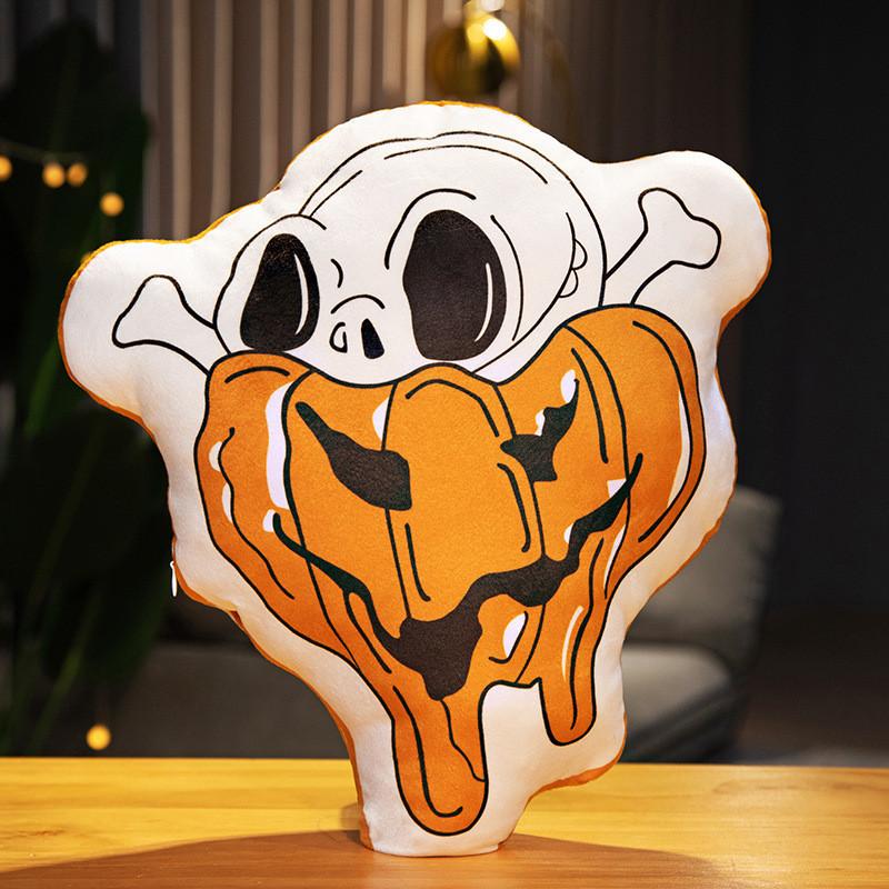 

Halloween Ghost Plush Pillow With Funny Demon Print For Party Decorations And Gift Ideas Skeleton,30cm