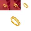 Stylish Vietnamese Wheat Spike Adjustable Ring Fashion Gold-plated Jewelry For Women