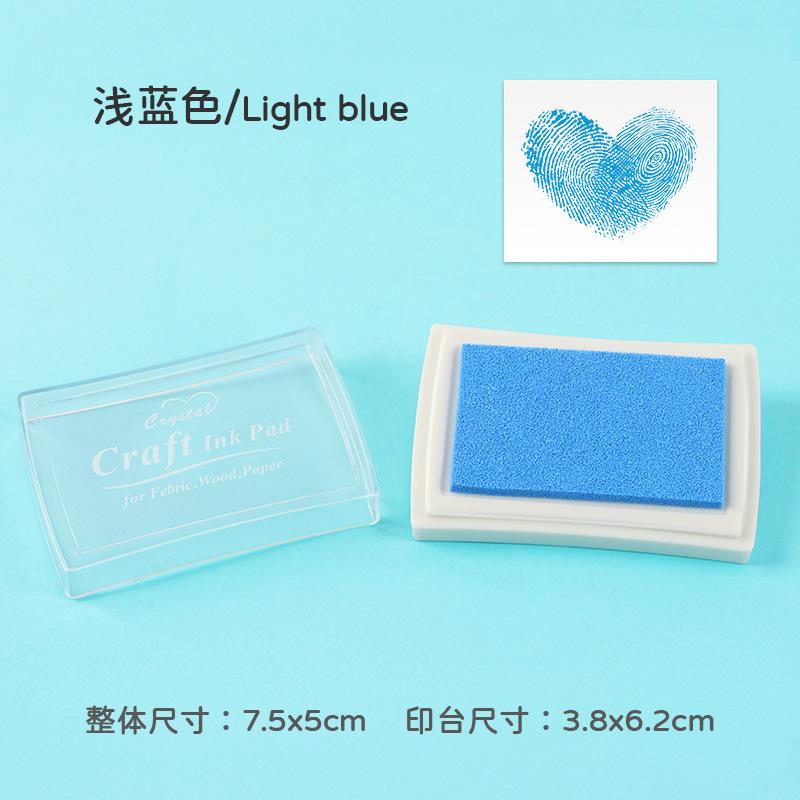 1pcs/pack Large Solid Color Inkpad: Creative Handbook Decoration Diy Basic Finger Stamp Accessories Indonesian Utility