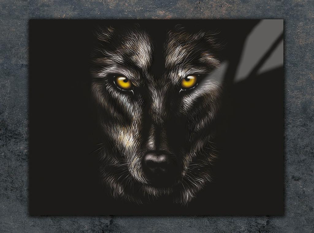 SZKLANA DESKA DO KROEJNIA 30x22 WILK