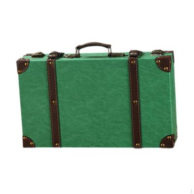 Antique Suitcase Decorative Storage Box Ornaments Old Fashioned Chests Luggage Case
