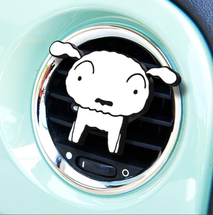 

[BelleaMant] Белая собака Автомобильный освежитель воздуха Силиконовый персонаж Тип дефлектора Белая собака ждать Lavender (Intensity: 4)