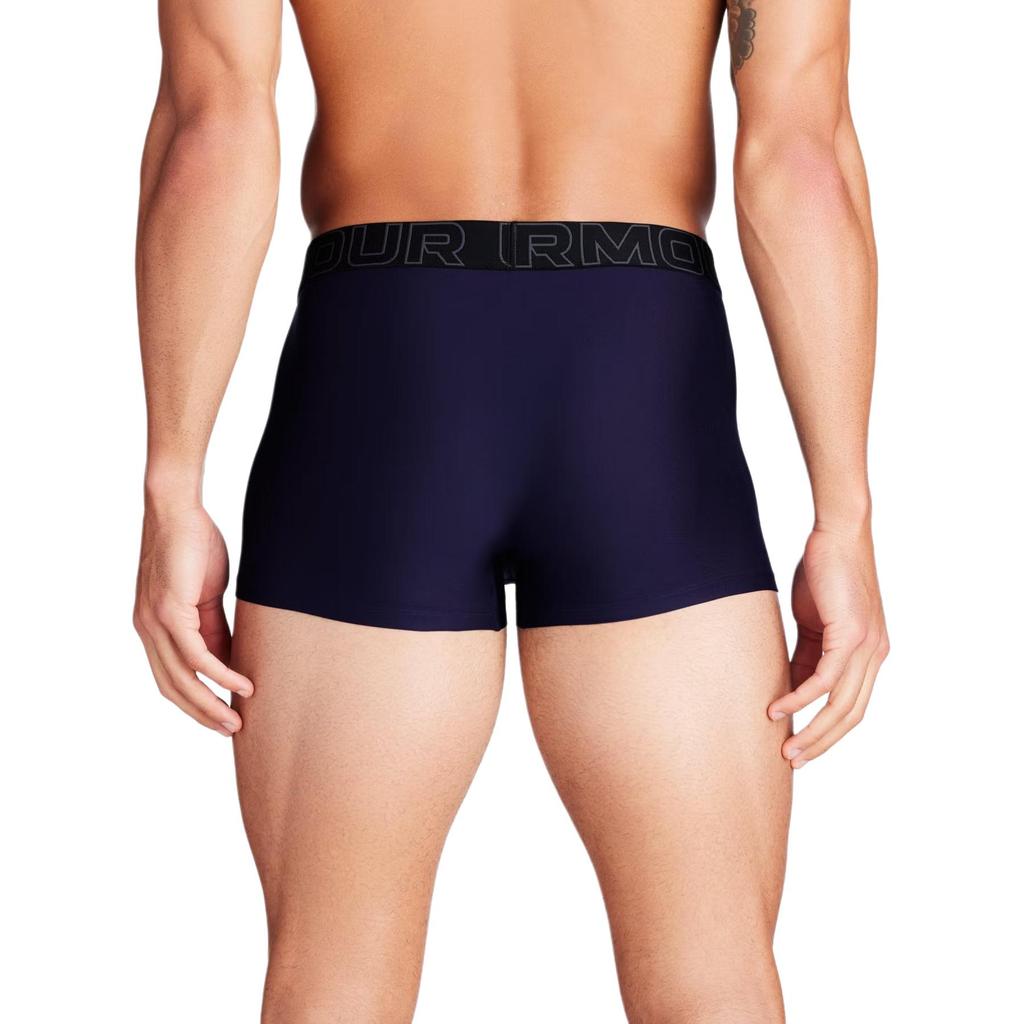 Under Armour Low Rise Logo Print Slim Fit Boxer Briefs Men underwear Midnight-Navy 1387413-410