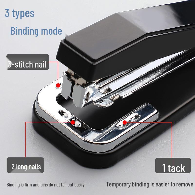 Rotatable Large Labor-Saving Multi-Function Stapler for Thick Binding, No. 12 Size