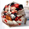 1pc Sturdy 8-Bone Auto Umbrella, Black And White Mickey Pattern Umbrella, Digital Printed, Foldable Umbrella for On-the-Go Outdoor Use