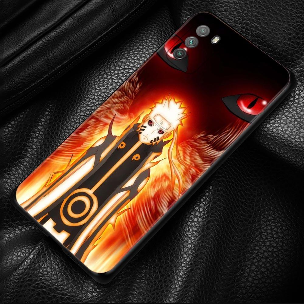 Naruto Anime Phone Case For Xiaomi Poco X3 NFC M3 M4 Pro F3 GT Mi 12 10T Note 10 11 Lite 11T Pro 9T CC9 Cover Silicone Coque