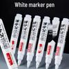 Tingyuxuan 1159 Quick-Drying White Oily Marker: Waterproof, Non-Fading, Wear-Resistant, Broad Tip.