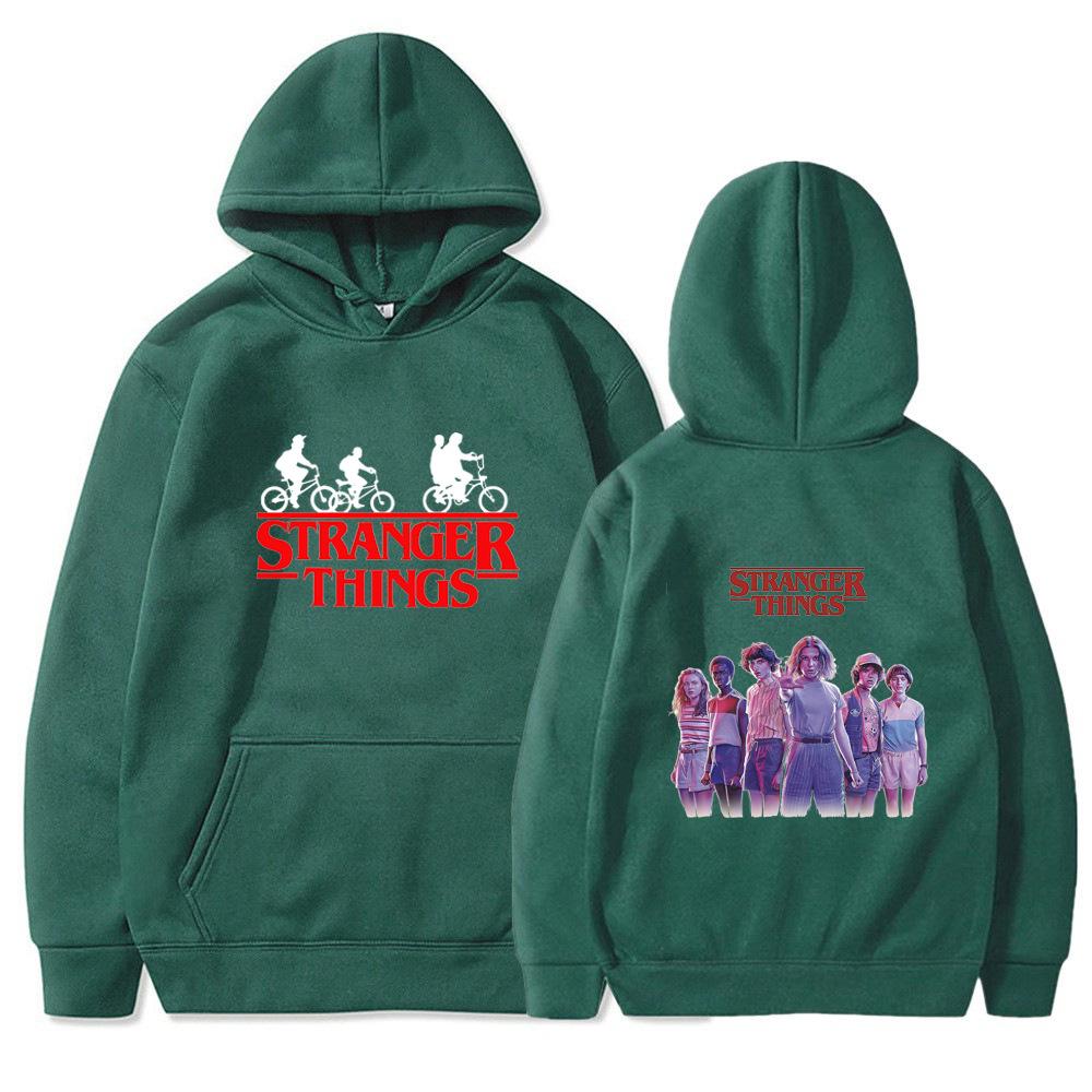 Men's and Women's Fleece Sweater Jumper Hoodie Anime hoodieStranger Things4