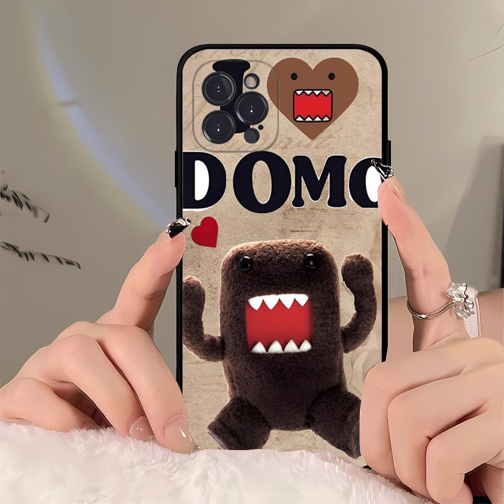 Cute Domo kun  Phone Case For iPhone 16 15 14 11 12 13 Mini Pro XS Max Cover 6 7 8 Plus X Funda Shell