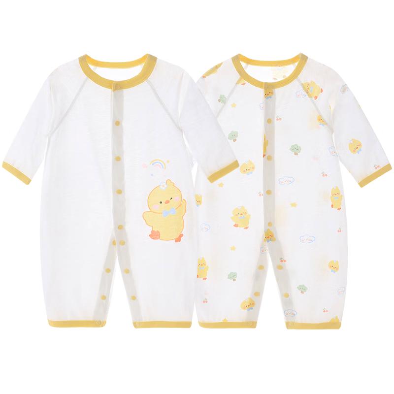 Youqi Unisex Baby Summer Long-Sleeve Romper 90